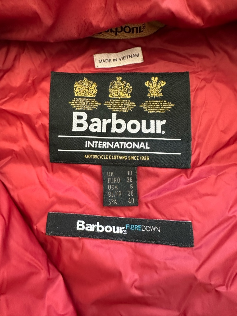 Barbour FibreDOWN Jacket - Picture 4 of 4